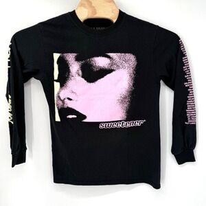 Ariana Grande Sweetener World Tour Women S Black Pink Long Sleeve Graphic Tee